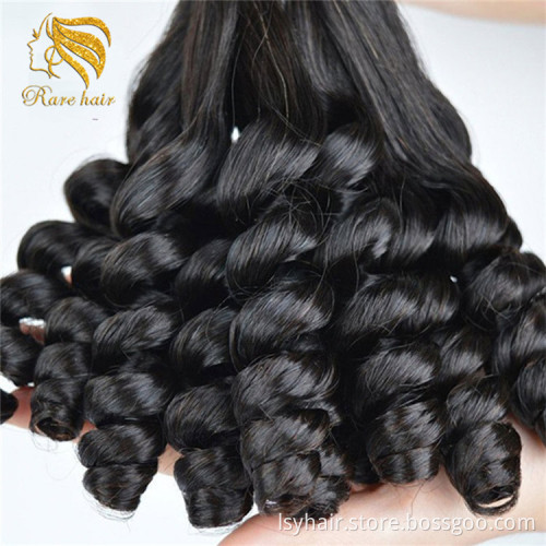 Wholesale Super Double Drawn FUNMI Hair Extensions,Cheap Super Fumi Curl 100% Human Hair Weft Weave Double Drawn Weave In Niger